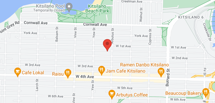 map of 303 2125 W 2ND AVENUE